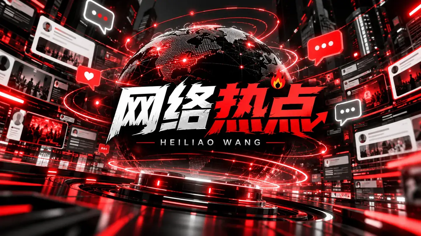 网络热点传播观察插画